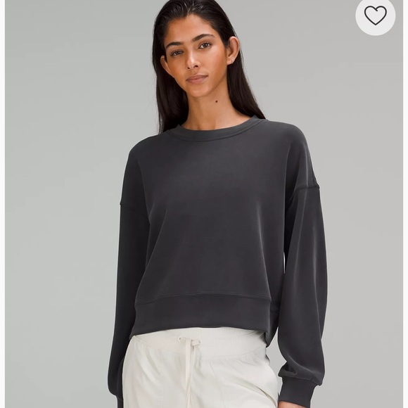 Lululemon Softstreme Perfectly Oversized Cropped Crew - Picture 2 of 8